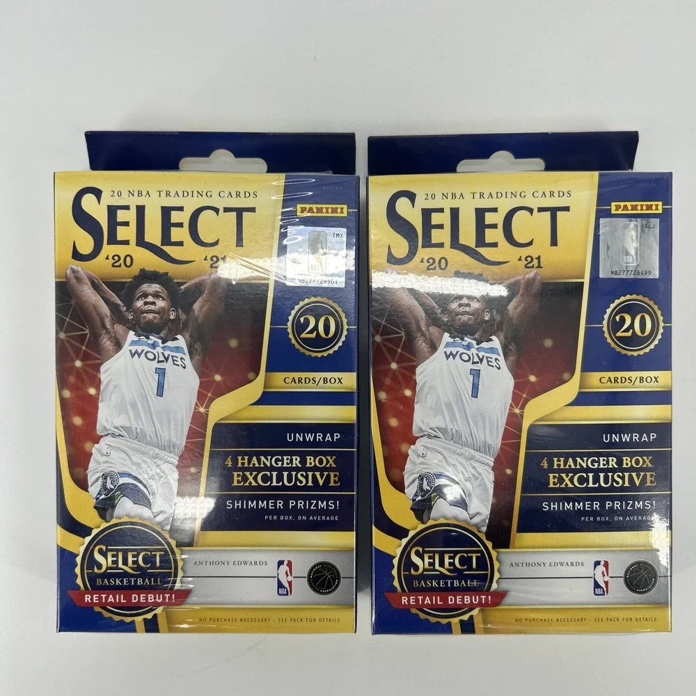 2020-21 Panini Select NBA Basketball Hanger Box New Factory Sealed Lot Of 2